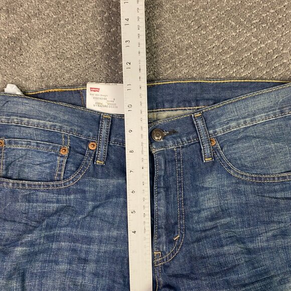 NWT Levi's 514 Slim Straight Jeans Men's 32 x 30 Measures 33 x 30 Cotton Blue - Picture 11 of 14